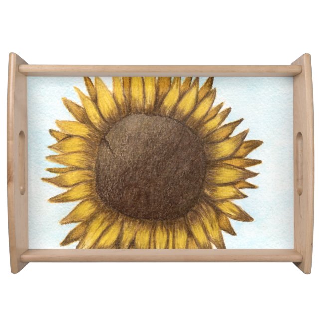 Pretty Sunflower Serving Tray (Front)