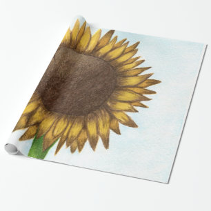 Pretty Sunflower Wrapping Paper