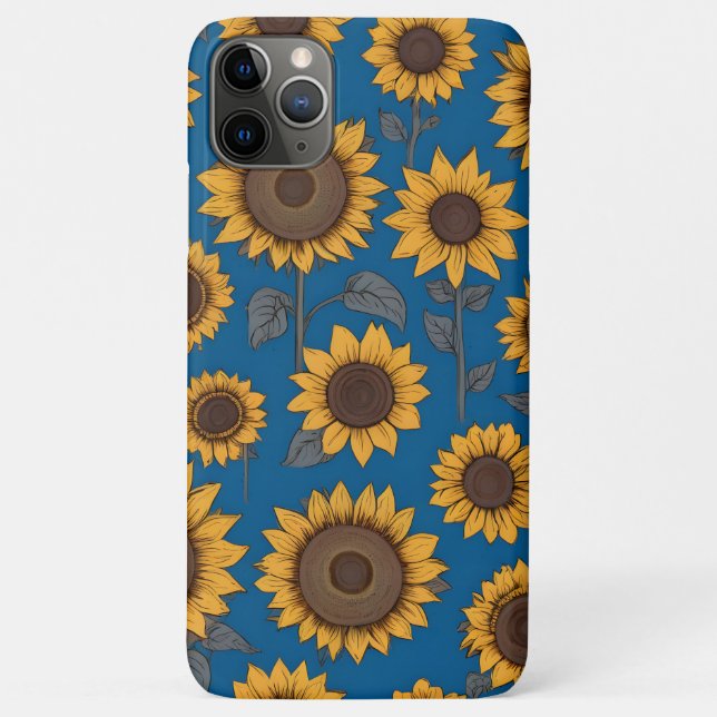 Pretty sunflowers pattern Case-Mate iPhone case (Back)