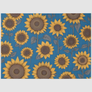 Pretty sunflowers pattern tissue paper