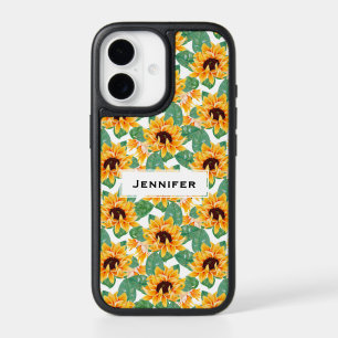 Pretty Sunflowers Yellow & Green Pattern iPhone 17 Case