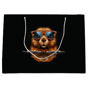 Pretty Sunglasses Animals for Beavers Costume Boys Large Gift Bag