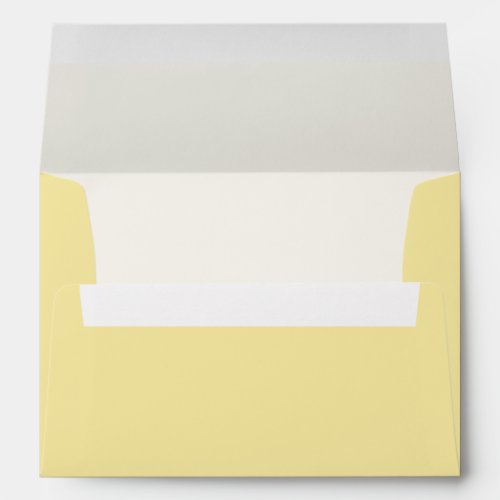 Pretty Sunny Yellow Wedding Envelope