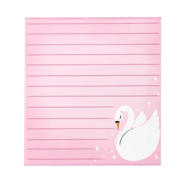 Pretty Swan Delicate Notes (Front)