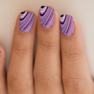 Pretty Swirl Violet Minx Nail Art
