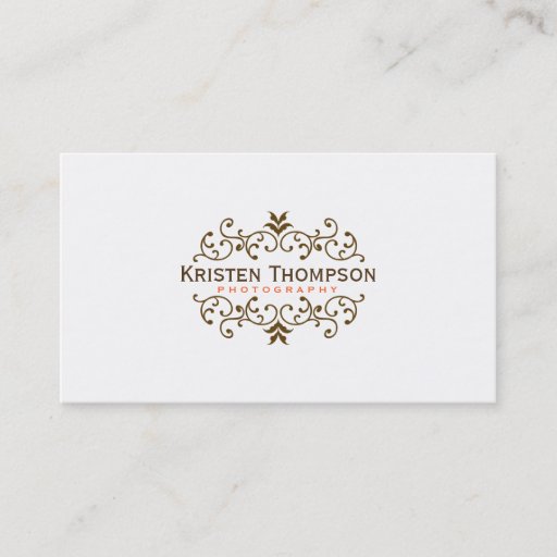 Customizable Pretty Swirls Business Card