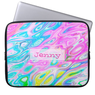 Pretty Swirls of Color Laptop Sleeve