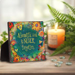 Pretty Sympathy Beautiful Soul Quote Plaque<br><div class="desc">Inspirational Sympathy Easel Plaque– pretty, whimsical, and stylish artwork created to inspire and uplift. Colorful, pretty floral design adds some positive vibes to your day. These fun easel plaques make great inspirational keepsakes for family, friends, coworkers, teachers, etc.. More modern, floral and motivational plaques in my store. Zazzle offers Volume...</div>