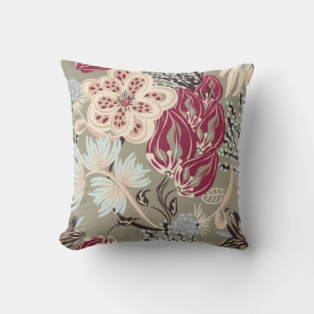 Pretty Tan Decorative Pillow (Front)