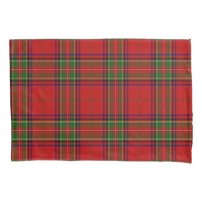 Pretty Tartan , Scottish Plaid, Trendy Pillow Case (Front)