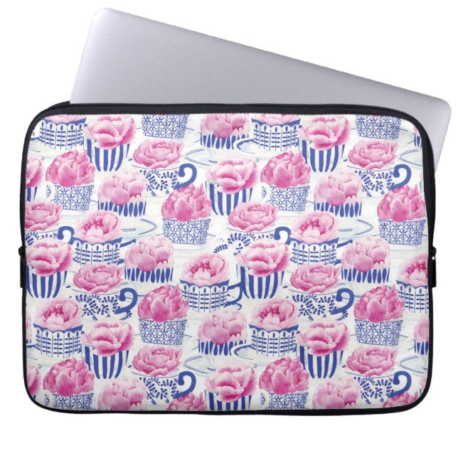 Pretty Tea Laptop Sleeve (Front)