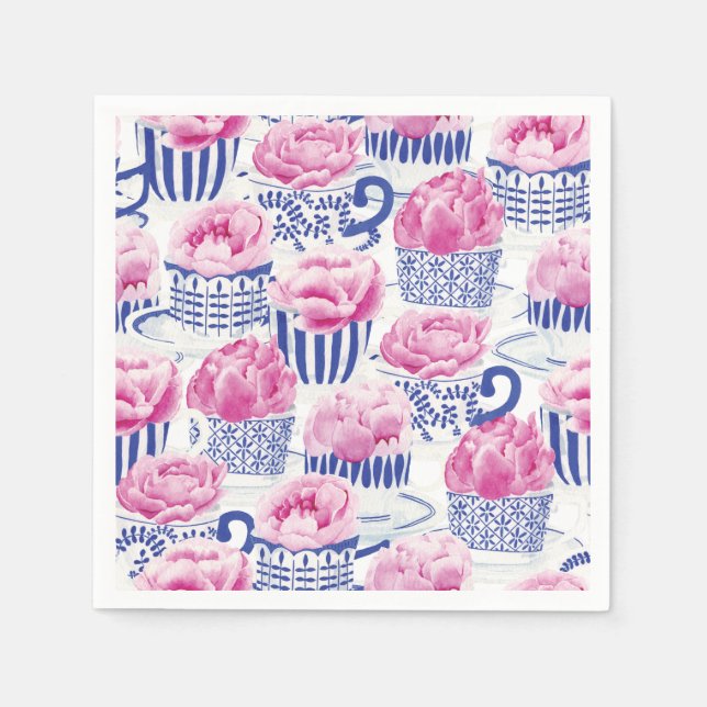 Pretty Tea Paper Napkins (Front)