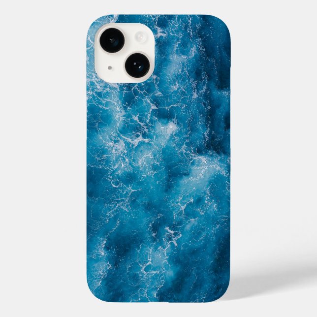 Pretty Teal Blue Aqua Turquoise Geode Pattern Case (Back)