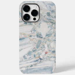 Pretty Teal Blue white Turquoise Geode Pattern  Case-Mate iPhone 14 Pro Max Case