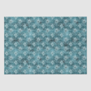 Pretty Teal Glitzy Peacock Feathers Tissue Paper