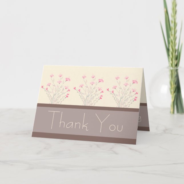 Pretty Thank You For Volunteering (Front)