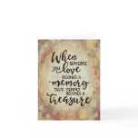 Pretty ‘Their Memory Becomes a Treasure’ Sympathy Card Pretty ‘Their Memory Becomes a Treasure’ Sympathy Card
