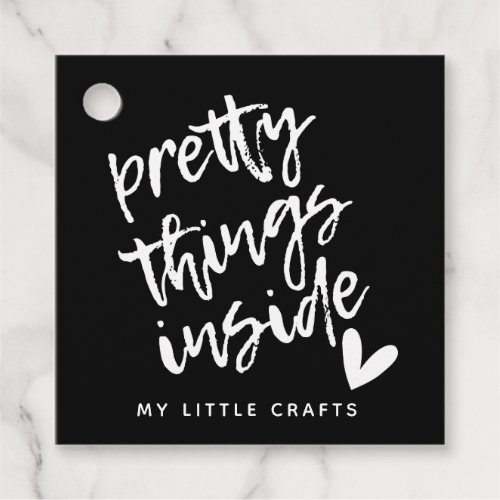 Pretty Things Inside Small Business Favor Tags