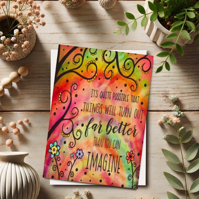 Pretty ‘Things will work out’ Inspirational Card (Creator Uploaded)