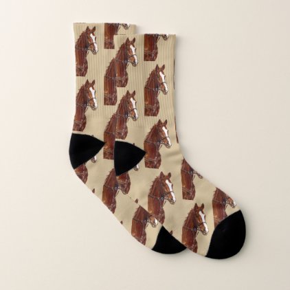 Pretty Thoroughbred Horse Socks
