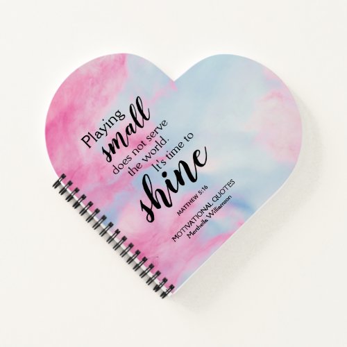 Pretty TIME TO SHINE Notebook