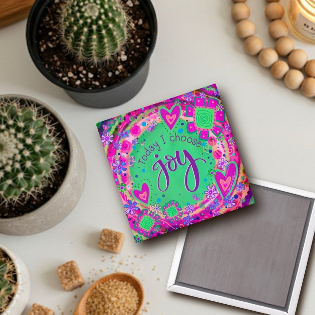 Pretty Today I Choose Joy Trendy Fun Inspirivity  Magnet (Creator Uploaded)