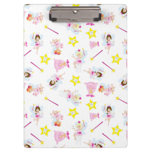 Pretty Tooth Fairy Magic Wand White Teeth Clipboard