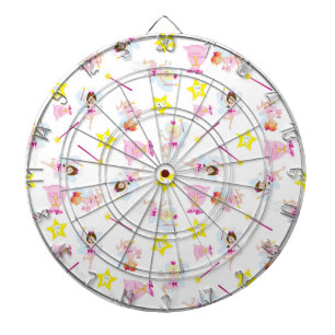 Pretty Tooth Fairy Magic Wand White Teeth Dart Board