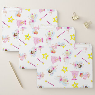 Pretty Tooth Fairy Magic Wand White Teeth File Folder