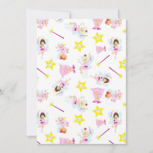 Pretty Tooth Fairy Magic Wand White Teeth Thank You Card