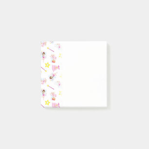 Pretty Tooth Fairy Magic Wand White Teeth Yellow Post-it Notes