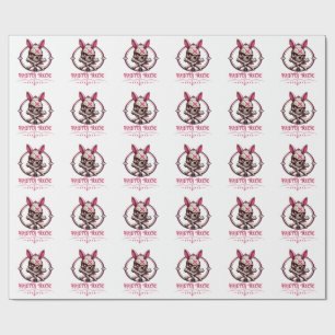 Pretty Toxic Skull Bunny Women's Pastel Goth Stree Wrapping Paper