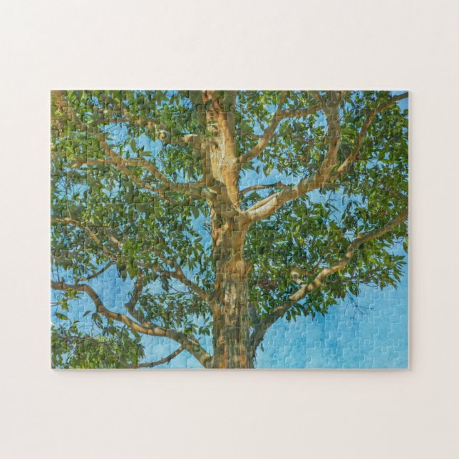 Pretty Tree Art with Blue Sky Puzzle (Horizontal)