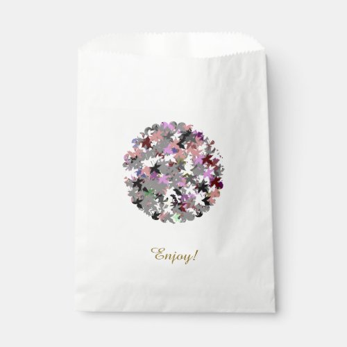 PRETTY TREE LEAVES FAVOR BAG