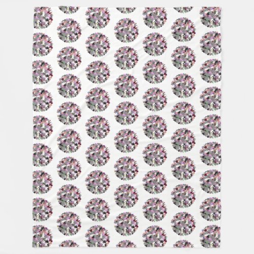 PRETTY TREE LEAVES FLEECE BLANKET