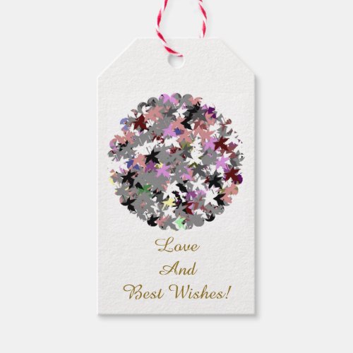 PRETTY TREE LEAVES GIFT TAGS