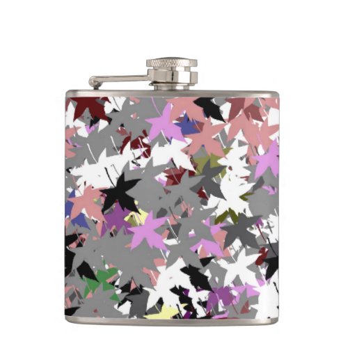 PRETTY TREE LEAVES HIP FLASK