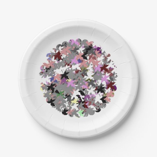 PRETTY TREE LEAVES PAPER PLATES