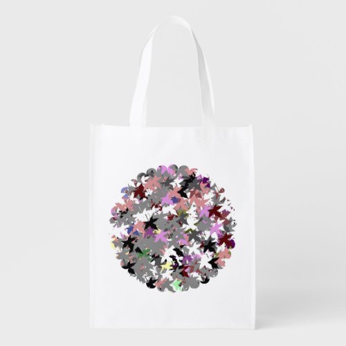 PRETTY TREE LEAVES REUSABLE GROCERY BAG
