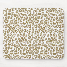 Pretty Trendy Leopard Print Gold Glitter