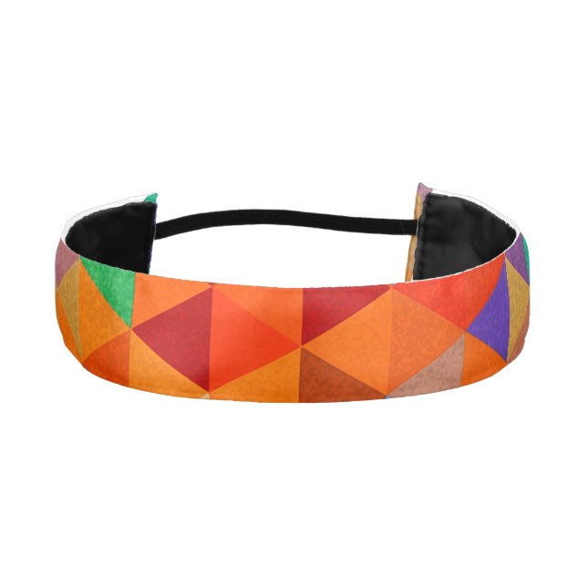 Pretty Triangle grunge pattern I + your ideas Athletic Headband (Front)