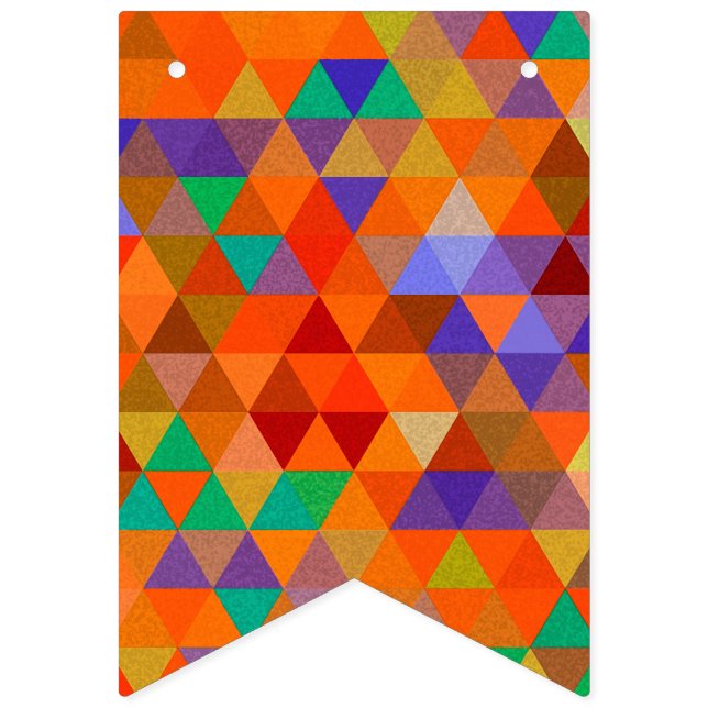 Pretty Triangle grunge pattern I + your ideas Bunting Flags (First Flag)