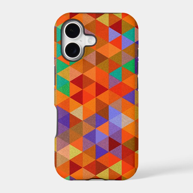 Pretty Triangle grunge pattern I + your ideas Case-Mate iPhone Case (Back)