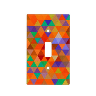 Pretty Triangle grunge pattern I + your ideas Light Switch Cover