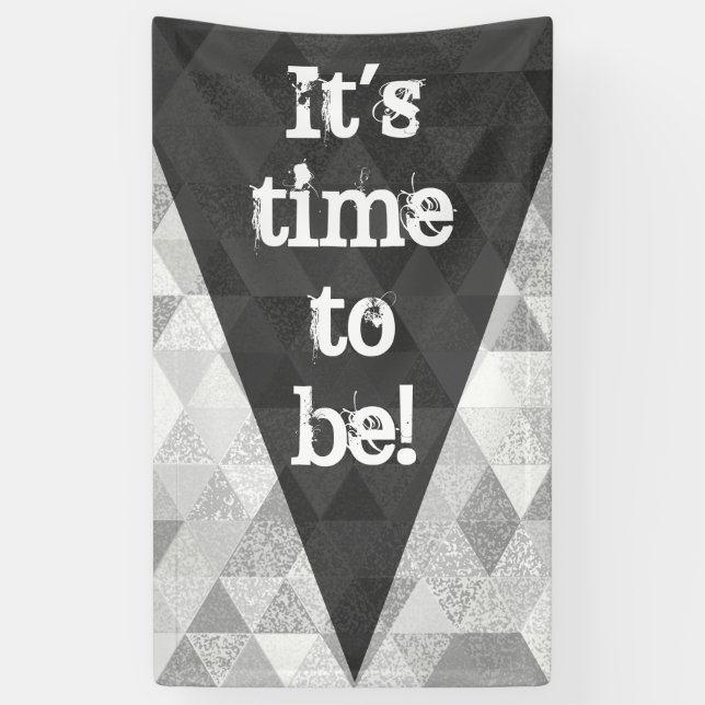 Pretty Triangle grunge Pattern II + your ideas Banner (Vertical)