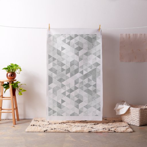 Pretty Triangle grunge Pattern II + your ideas Fabric