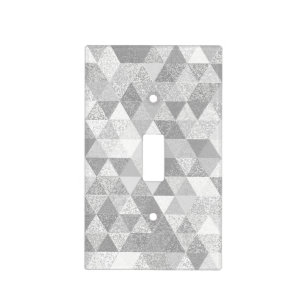 Pretty Triangle grunge pattern II + your ideas Light Switch Cover