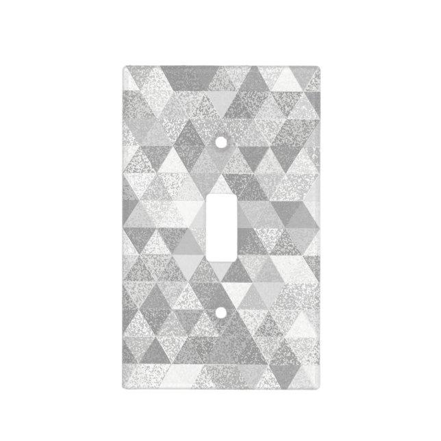 Pretty Triangle grunge pattern II + your ideas Light Switch Cover (Front)
