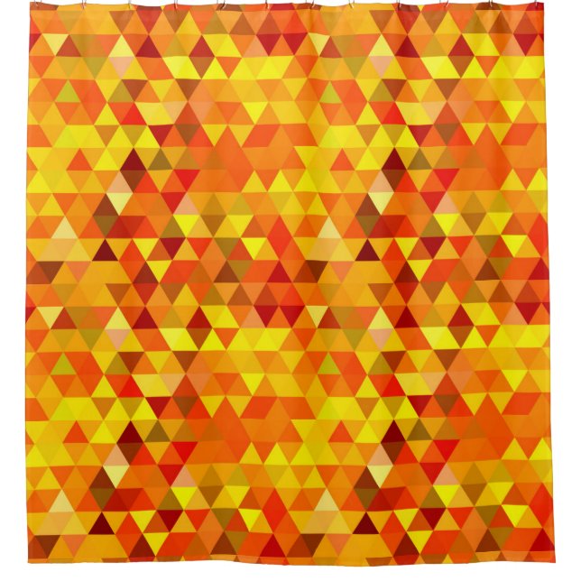 Pretty Triangle Pattern I + your ideas Shower Curtain (Front)