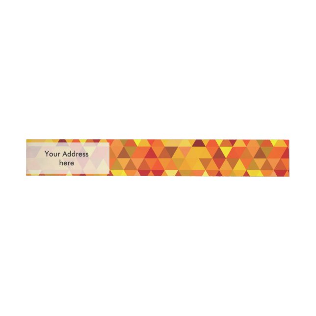 Pretty Triangle pattern I + your ideas Wrap Around Address Label (Individual)